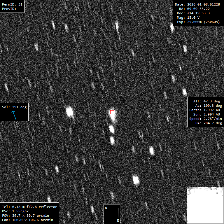3I ATLAS observed from Jangsu-gun
